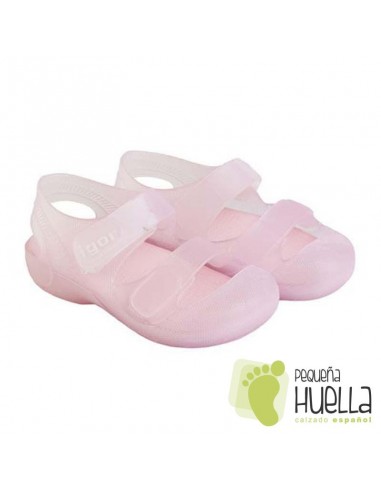 Zueco o cangrejera de Goma rosa Igor