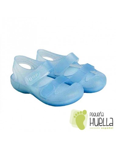 Zueco o cangrejera de Goma azul Igor