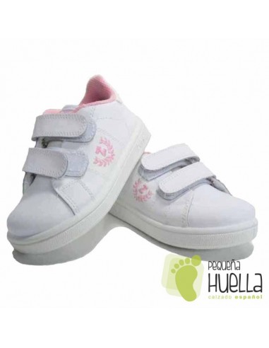 Deportivas Rosas Niñas Piel Zapy