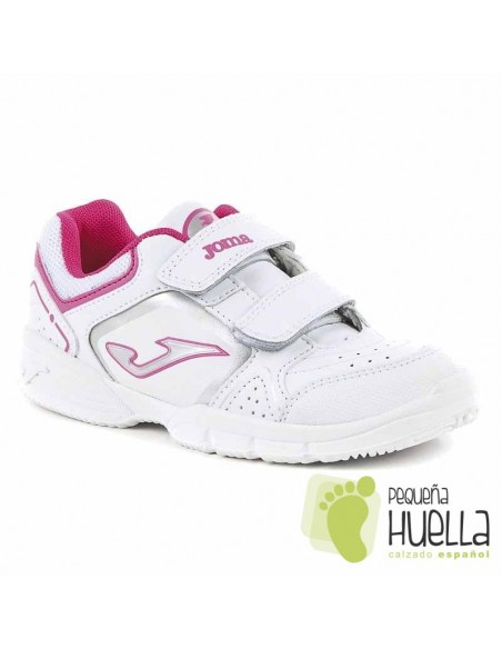 Deportivas Colegial Blancas Rosa Puntera reforzada JOMA