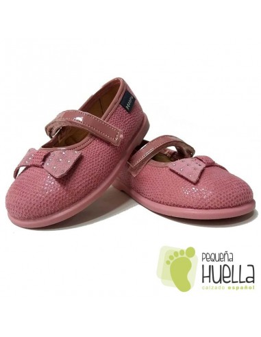 Merceditas Niñas Zapy con Velcro Rosas