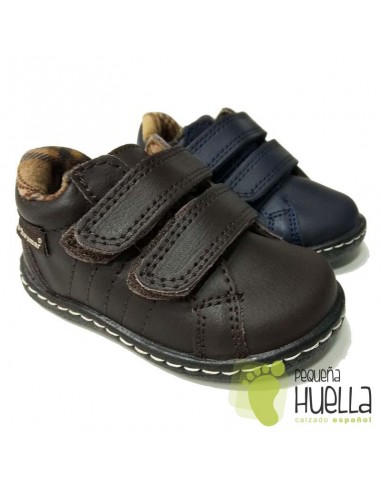 Botita Niños Piel con Velcro