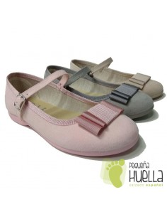 Merceditas con Lazo para Niñas TOKOLATE