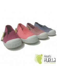 Zapatillas Niñas Lona con Puntera, La Cadena