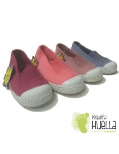 Zapatillas Niñas Lona con Puntera, La Cadena 2