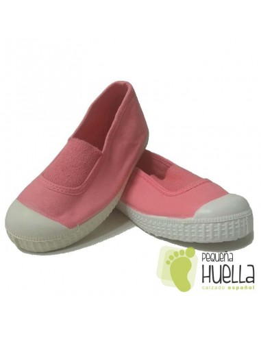 Zapatillas Niñas Lona Coral con Puntera, La Cadena