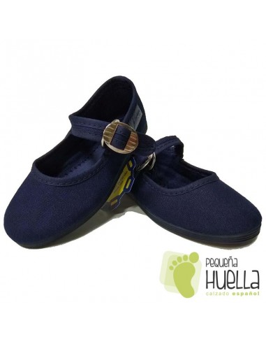 Merceditas Niña Lona La Cadena Azul Marino