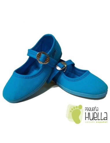 Merceditas Niña Lona La Cadena Azul Turquesa