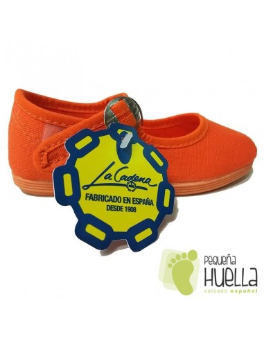 Merceditas Niñas Lona Naranja La Cadena 