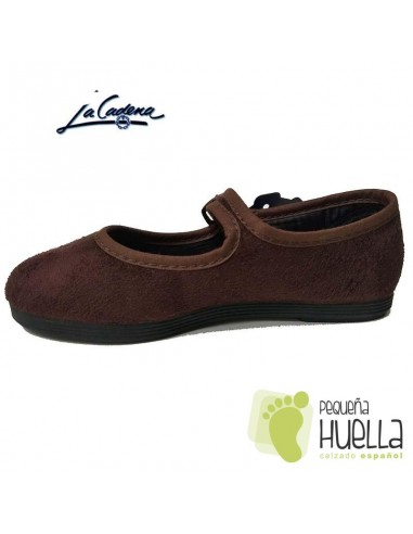 Merceditas Niñas Marrones La Cadena 55526