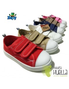 Zapatillas Lona para niños y niñas velcros Zapy 528