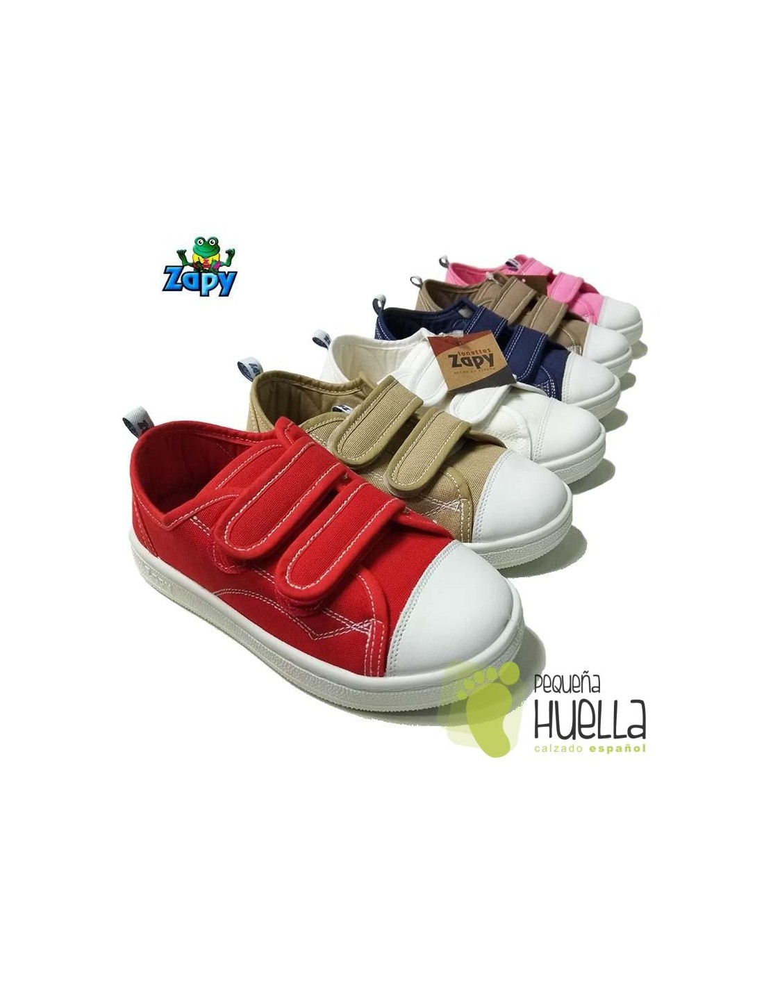 Comprar zapatillas, bambas o playeras de lona con velcro de Zapy para niños y online en Madrid