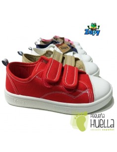 Zapatillas Lona para niños y niñas velcros Zapy 528 2