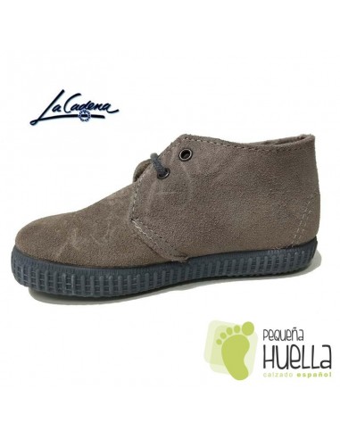 Bota Serraje Gris Niño Niña LA CADENA