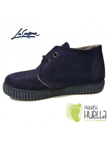 Bota Serraje Azules Niño Niña LA CADENA
