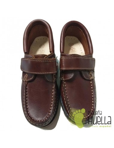 Náuticos Niños Niñas Marrones con Velcro Dar2