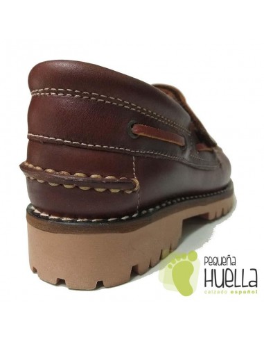 Náuticos Niños Niñas Marrones con Velcro Dar2