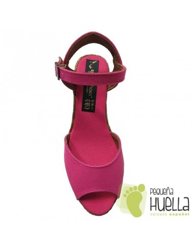 Alpargatas Rosa Fucsia Cuña Mujer 