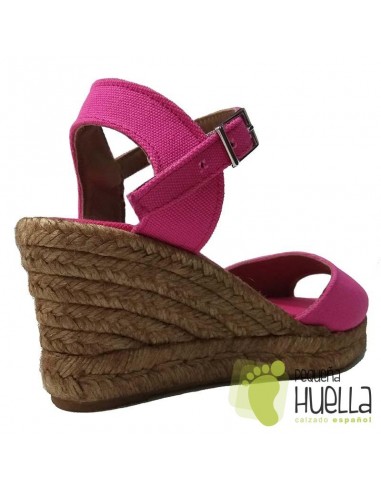 Alpargatas Rosa Fucsia Cuña Mujer 
