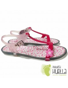 Sandalias o chancla de goma para chica  IGOR Tricia flores