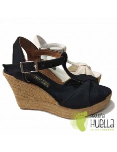 SANDALIAS DE ESPARTO CON CUÑA M8