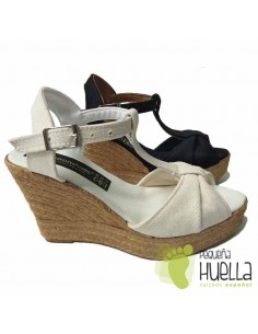 SANDALIAS DE ESPARTO CON CUÑA M8 2