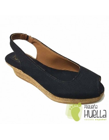 ALPARGATAS SALÓN DE MUJER NEGRAS