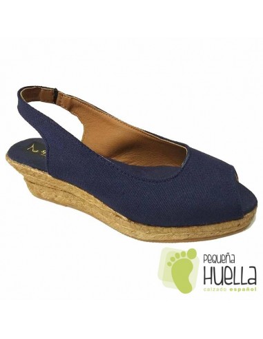 ALPARGATAS SALÓN DE MUJER AZUL MARINO
