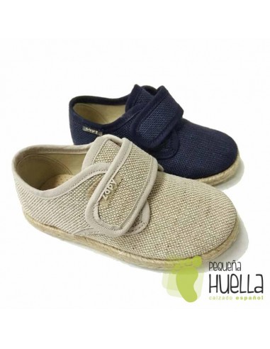 Énfasis Pekkadillo Contiene Comprar alpargatas blucher de lino para niños con velcro online | Zapy en  Madrid