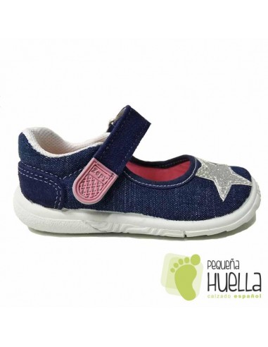 Merceditas chica tela azul vaquero Zapy