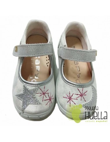 Merceditas tela Blancas niñas Zapy