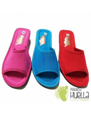 Zapatillas Chinelas de Mujer de lino fresquitas para el verano Vanity 360