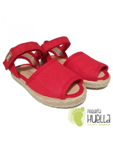 Alpargatas Sandalias Niñas con Velcro Zapy