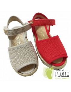 Alpargatas Sandalias Niñas españolas con Velcro Zapy 2