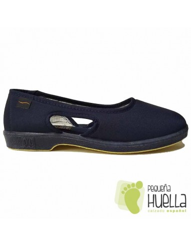 Zapatillas azul marino abuelas Doctor Cutillas 414