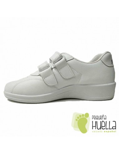 Deportivas Piel Blancas Señora con Cuña LA PERCLA 417