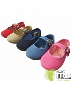 Merceditas para niñas de tela