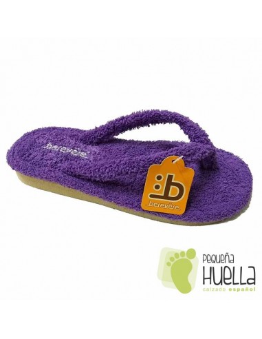 Zapatillas de casa Moradas Berevere 9301