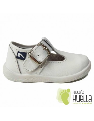 Pepitos Piel Blancas para Niños Con Hebilla