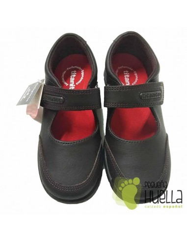Merceditas Colegial Niña Marrones Titanitos Atenea C840