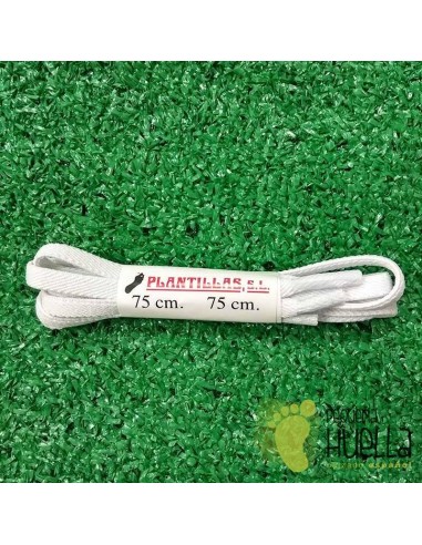 cordones blancos elásticos 75 cm