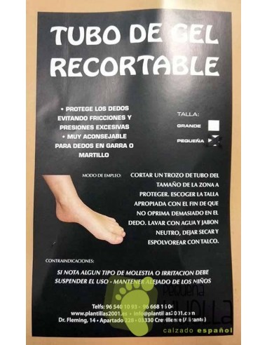 Protector de gel para los dedos del pie