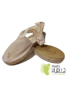 Alpargatas para niñas con cintas 2