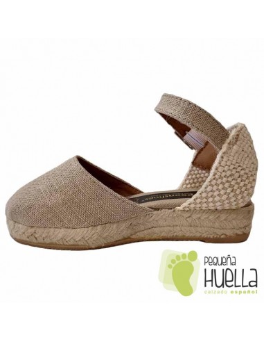 Alpargatas lino natural Valencianas de para niñas