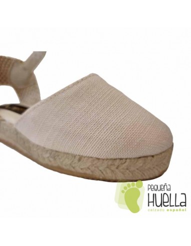 Alpargatas Valencianas lino crudo para mujer