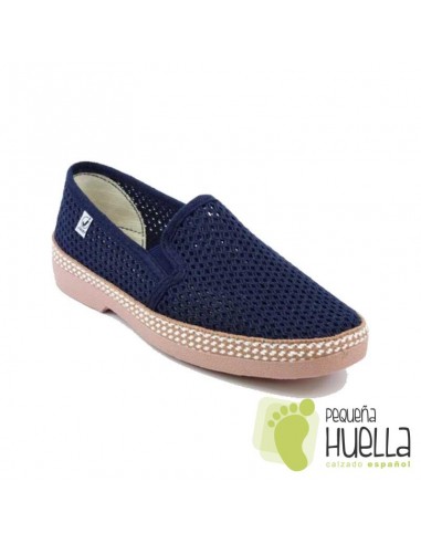 Zapatillas Rejilla azules señor javer 502