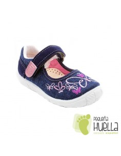 Merceditas de lona para niñas Zapy