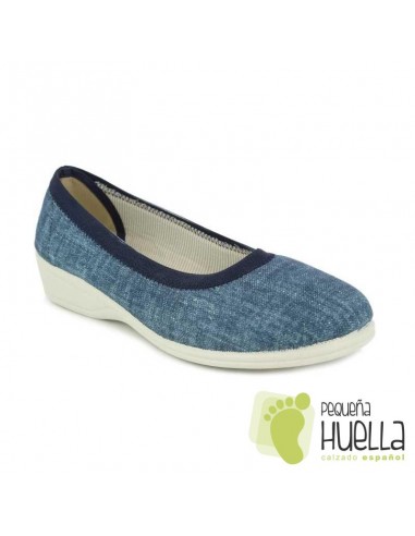 Zapatillas azules calle de verano para mujer Doctor Cutillas 710