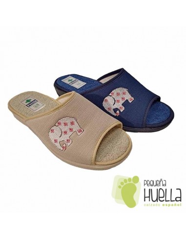 Chinelas de Casa toalla rizo anatómicas de Mujer / PERCLA