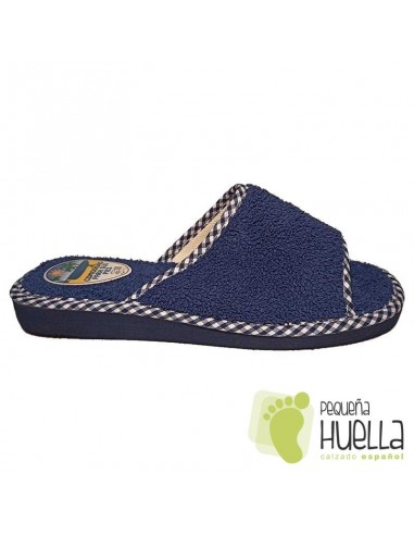 Zapatillas de rizo azules de mujer para el verano Berevëre v1235